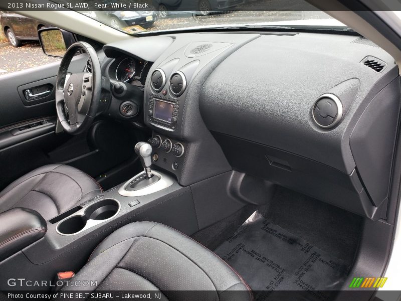 Pearl White / Black 2013 Nissan Rogue SL AWD