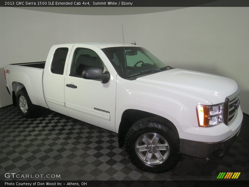 Summit White / Ebony 2013 GMC Sierra 1500 SLE Extended Cab 4x4