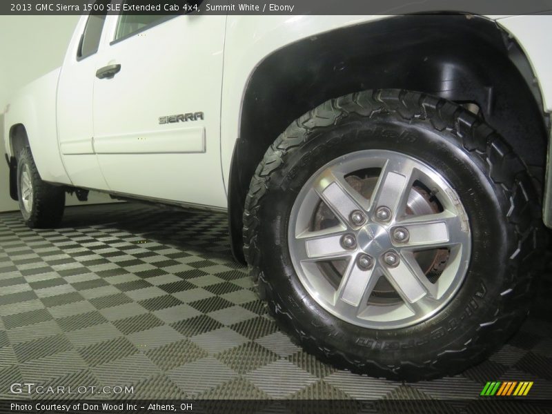Summit White / Ebony 2013 GMC Sierra 1500 SLE Extended Cab 4x4
