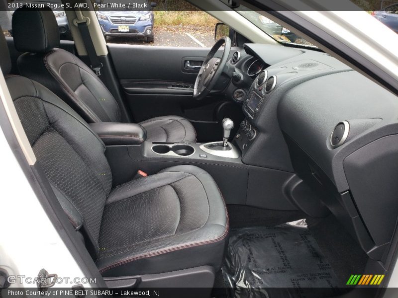Pearl White / Black 2013 Nissan Rogue SL AWD