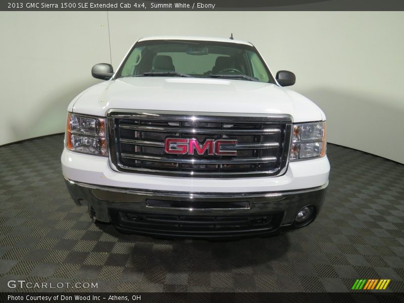 Summit White / Ebony 2013 GMC Sierra 1500 SLE Extended Cab 4x4