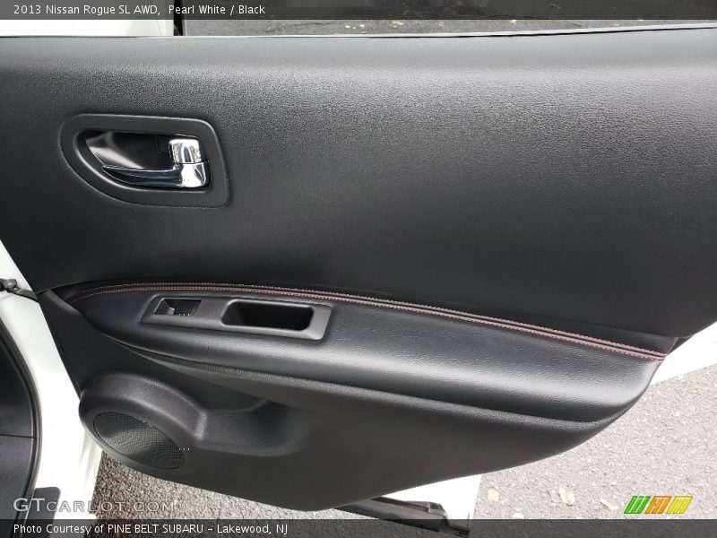 Pearl White / Black 2013 Nissan Rogue SL AWD