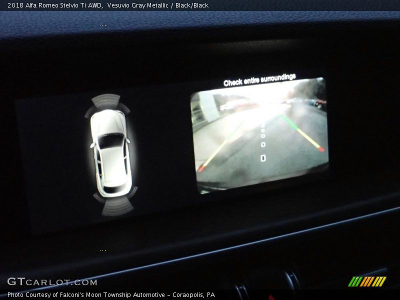 Vesuvio Gray Metallic / Black/Black 2018 Alfa Romeo Stelvio Ti AWD