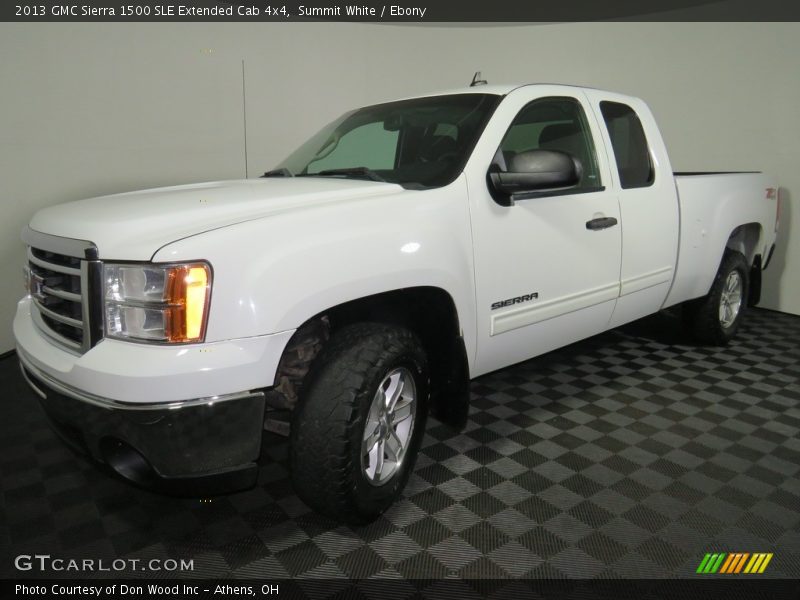 Summit White / Ebony 2013 GMC Sierra 1500 SLE Extended Cab 4x4