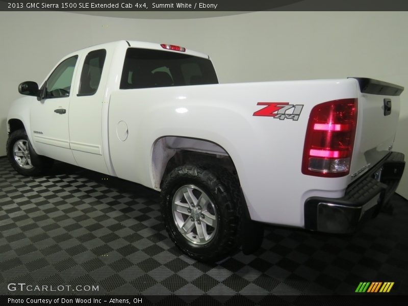 Summit White / Ebony 2013 GMC Sierra 1500 SLE Extended Cab 4x4