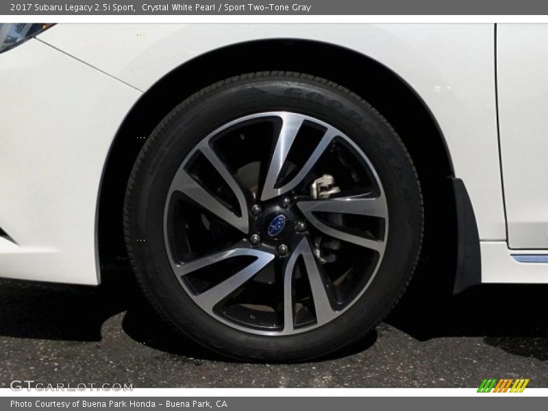 Crystal White Pearl / Sport Two-Tone Gray 2017 Subaru Legacy 2.5i Sport