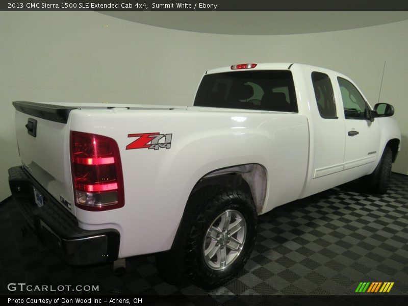 Summit White / Ebony 2013 GMC Sierra 1500 SLE Extended Cab 4x4