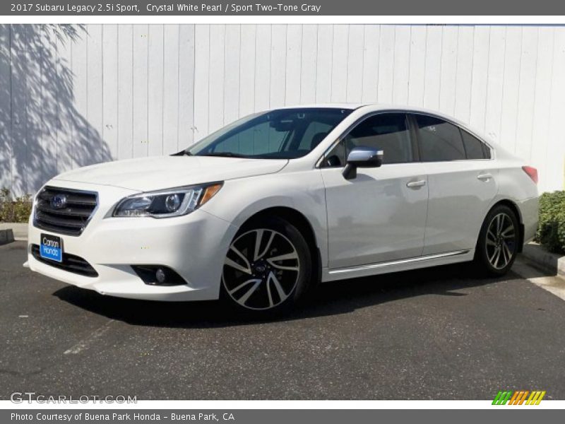 Crystal White Pearl / Sport Two-Tone Gray 2017 Subaru Legacy 2.5i Sport