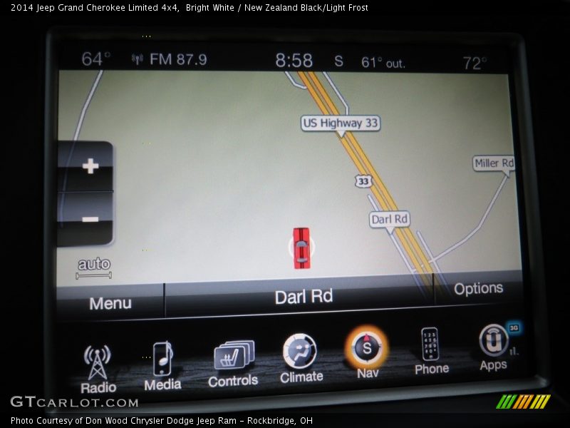 Bright White / New Zealand Black/Light Frost 2014 Jeep Grand Cherokee Limited 4x4