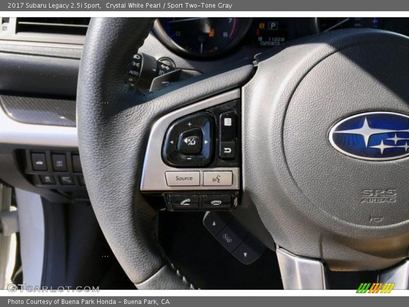 Crystal White Pearl / Sport Two-Tone Gray 2017 Subaru Legacy 2.5i Sport