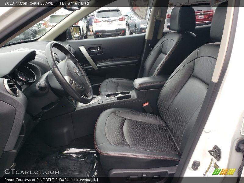 Pearl White / Black 2013 Nissan Rogue SL AWD