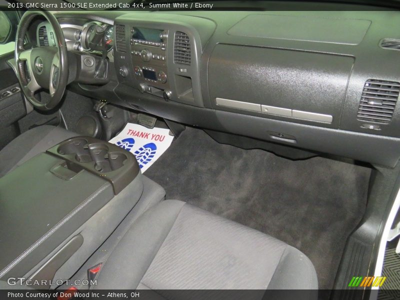 Summit White / Ebony 2013 GMC Sierra 1500 SLE Extended Cab 4x4