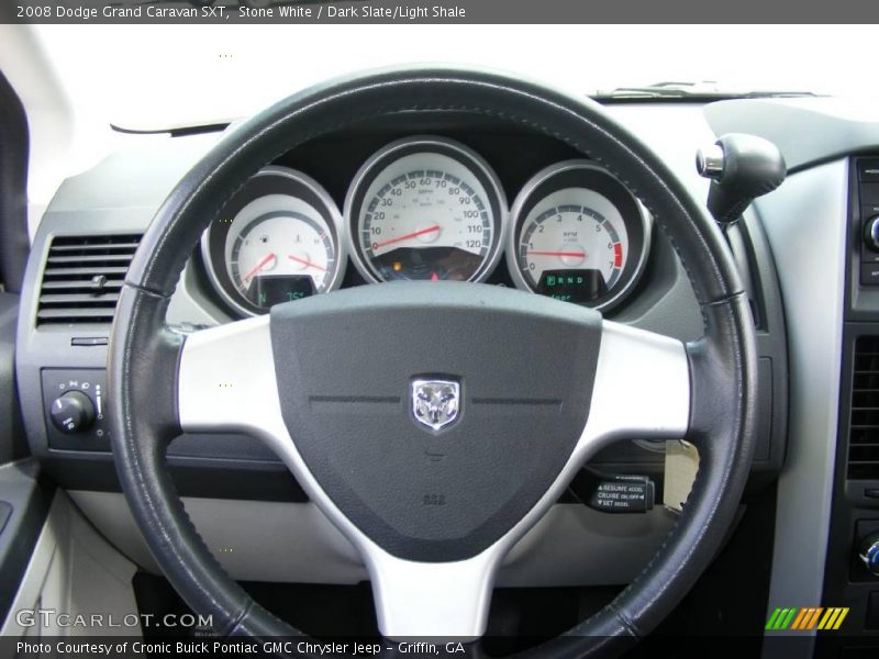 Stone White / Dark Slate/Light Shale 2008 Dodge Grand Caravan SXT