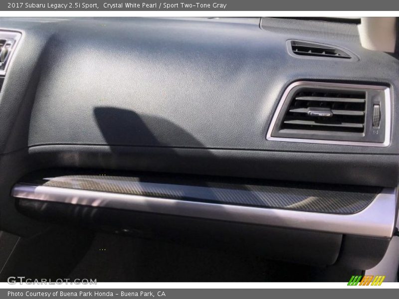 Crystal White Pearl / Sport Two-Tone Gray 2017 Subaru Legacy 2.5i Sport