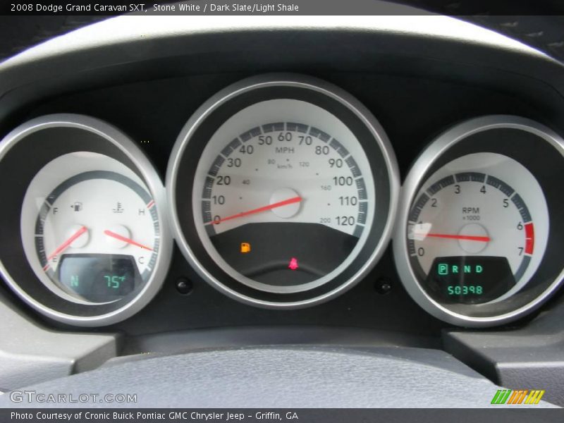 Stone White / Dark Slate/Light Shale 2008 Dodge Grand Caravan SXT