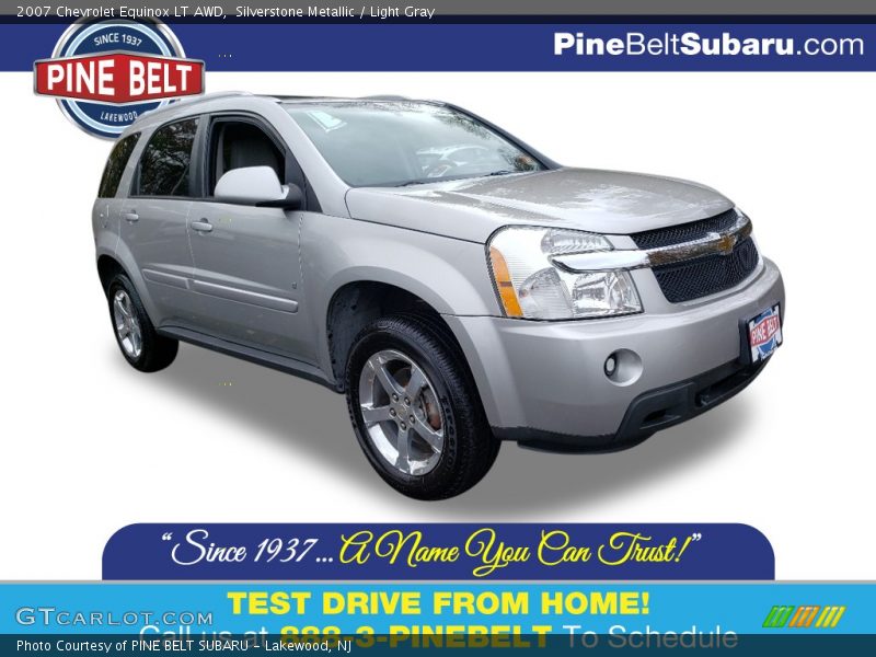 Silverstone Metallic / Light Gray 2007 Chevrolet Equinox LT AWD