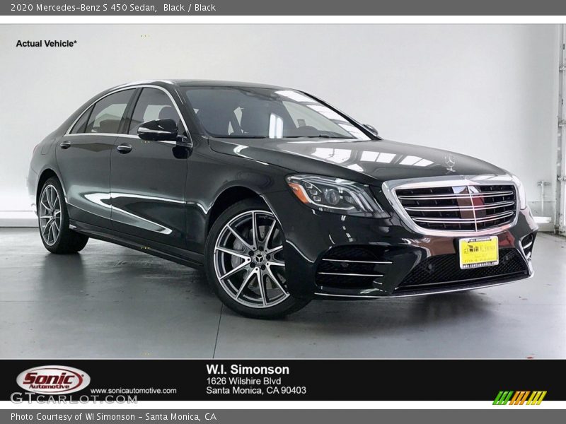 Black / Black 2020 Mercedes-Benz S 450 Sedan