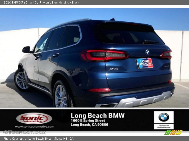 Phytonic Blue Metallic / Black 2020 BMW X5 sDrive40i