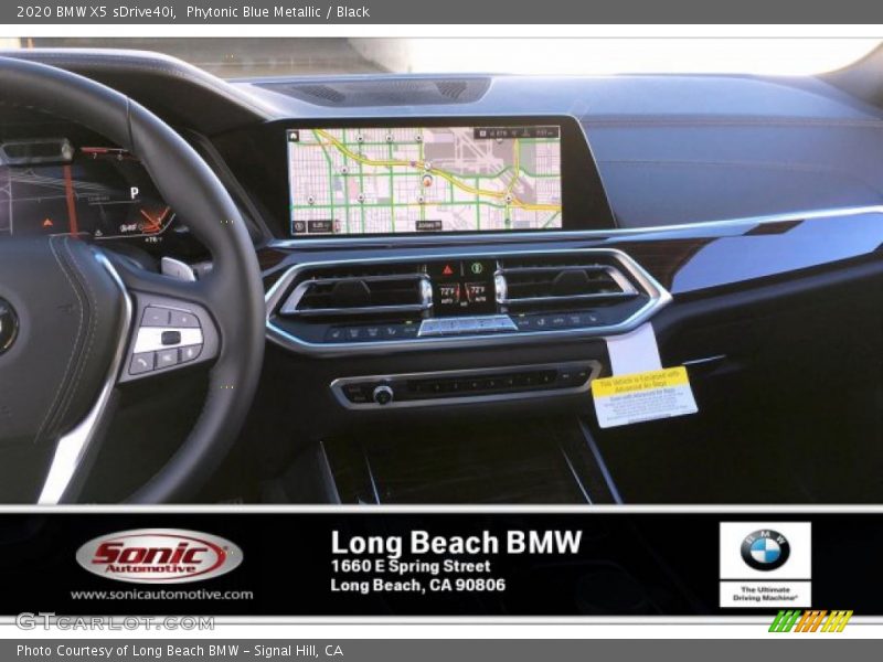 Phytonic Blue Metallic / Black 2020 BMW X5 sDrive40i