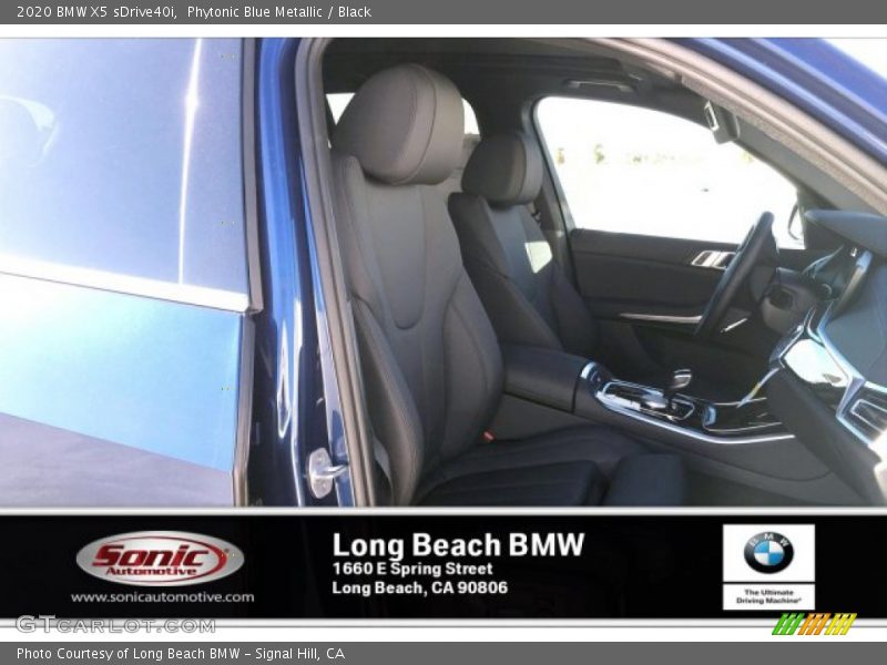 Phytonic Blue Metallic / Black 2020 BMW X5 sDrive40i