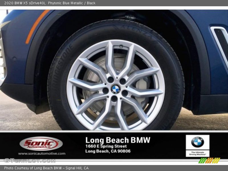 Phytonic Blue Metallic / Black 2020 BMW X5 sDrive40i