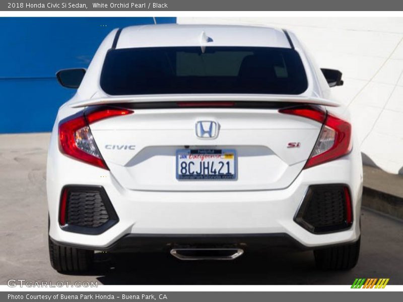 White Orchid Pearl / Black 2018 Honda Civic Si Sedan