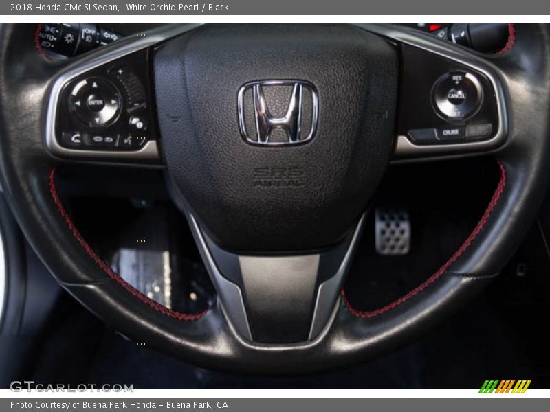 White Orchid Pearl / Black 2018 Honda Civic Si Sedan