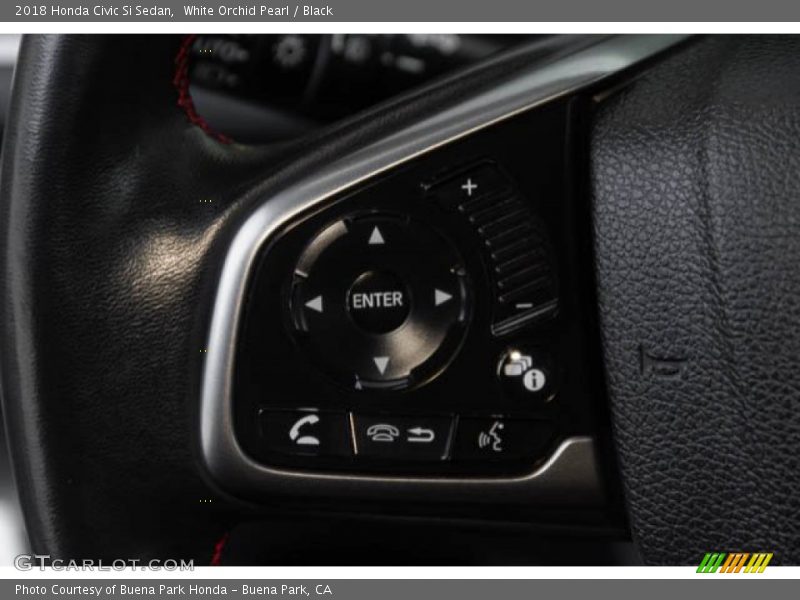 White Orchid Pearl / Black 2018 Honda Civic Si Sedan