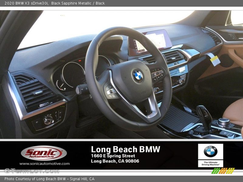 Black Sapphire Metallic / Black 2020 BMW X3 sDrive30i