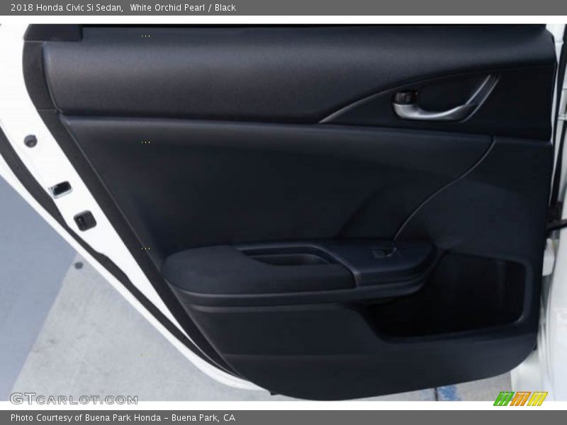 White Orchid Pearl / Black 2018 Honda Civic Si Sedan