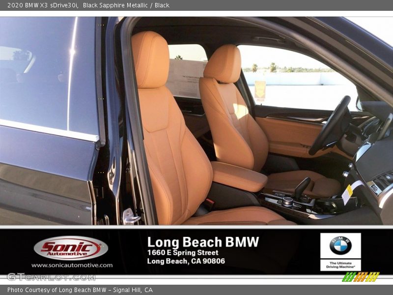 Black Sapphire Metallic / Black 2020 BMW X3 sDrive30i