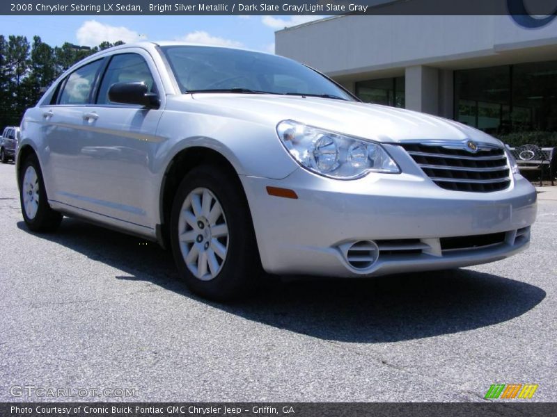 Bright Silver Metallic / Dark Slate Gray/Light Slate Gray 2008 Chrysler Sebring LX Sedan