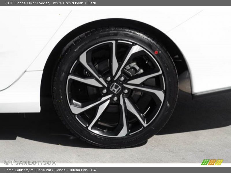 White Orchid Pearl / Black 2018 Honda Civic Si Sedan