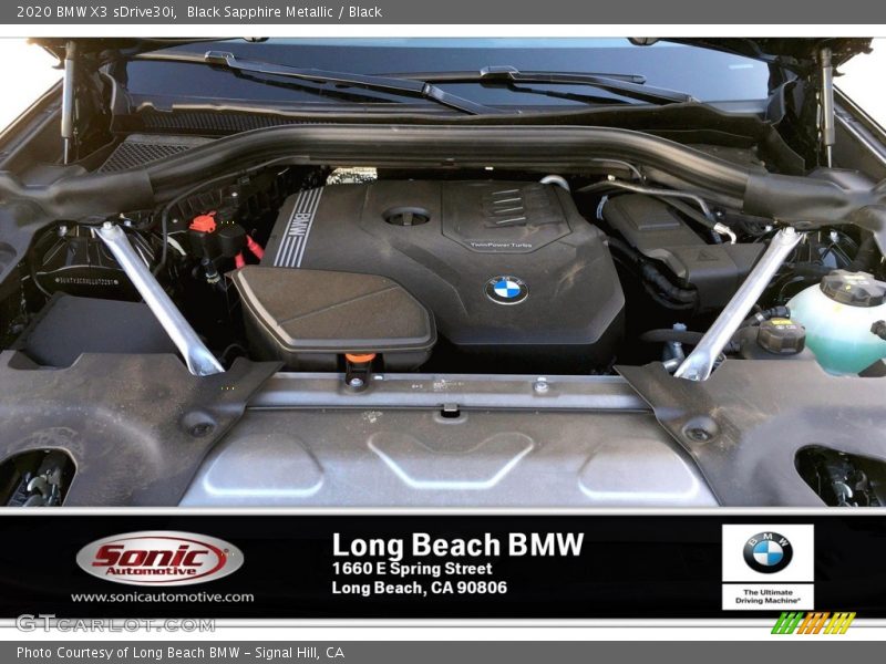 Black Sapphire Metallic / Black 2020 BMW X3 sDrive30i