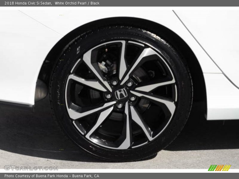 White Orchid Pearl / Black 2018 Honda Civic Si Sedan