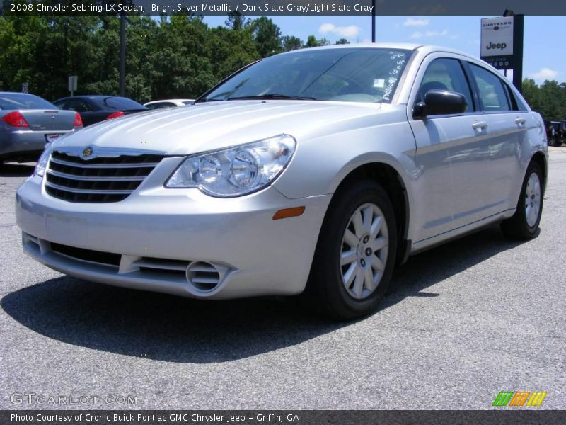 Bright Silver Metallic / Dark Slate Gray/Light Slate Gray 2008 Chrysler Sebring LX Sedan