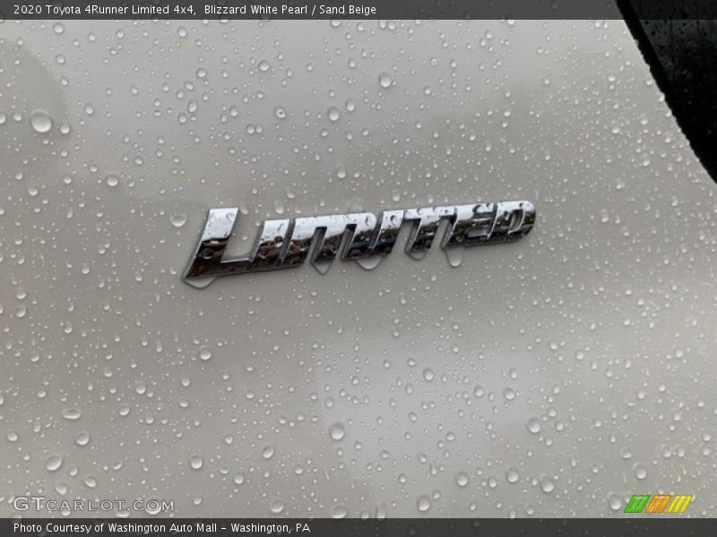 Blizzard White Pearl / Sand Beige 2020 Toyota 4Runner Limited 4x4
