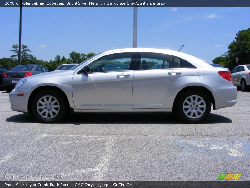 Bright Silver Metallic / Dark Slate Gray/Light Slate Gray 2008 Chrysler Sebring LX Sedan