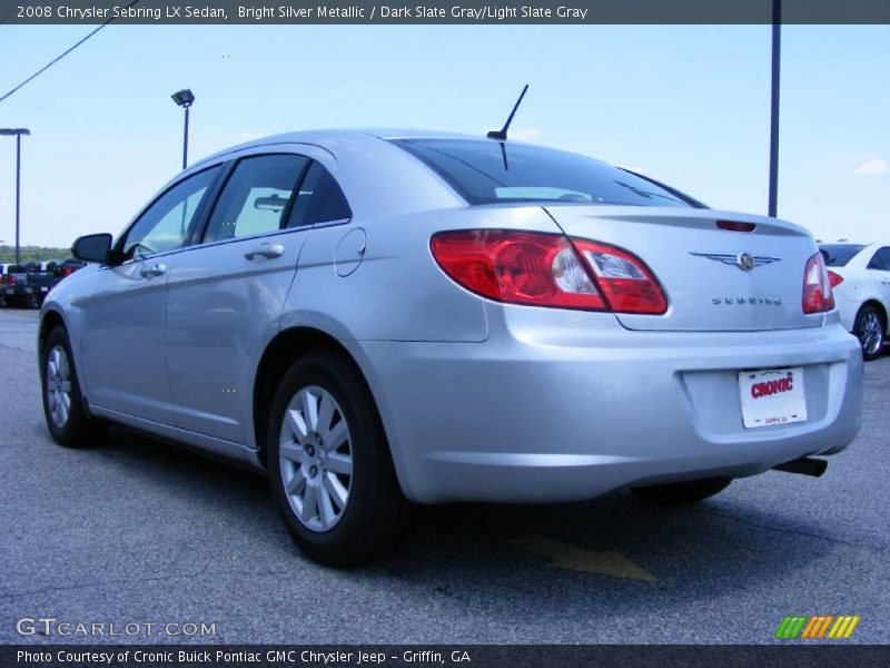 Bright Silver Metallic / Dark Slate Gray/Light Slate Gray 2008 Chrysler Sebring LX Sedan