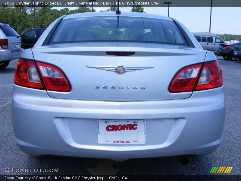 Bright Silver Metallic / Dark Slate Gray/Light Slate Gray 2008 Chrysler Sebring LX Sedan