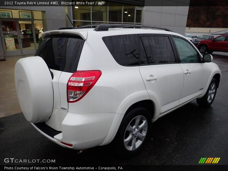 Blizzard White Pearl / Ash 2012 Toyota RAV4 Limited 4WD