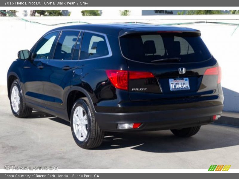 Crystal Black Pearl / Gray 2016 Honda Pilot LX