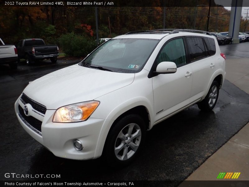 Blizzard White Pearl / Ash 2012 Toyota RAV4 Limited 4WD