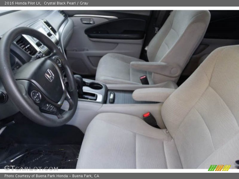 Crystal Black Pearl / Gray 2016 Honda Pilot LX