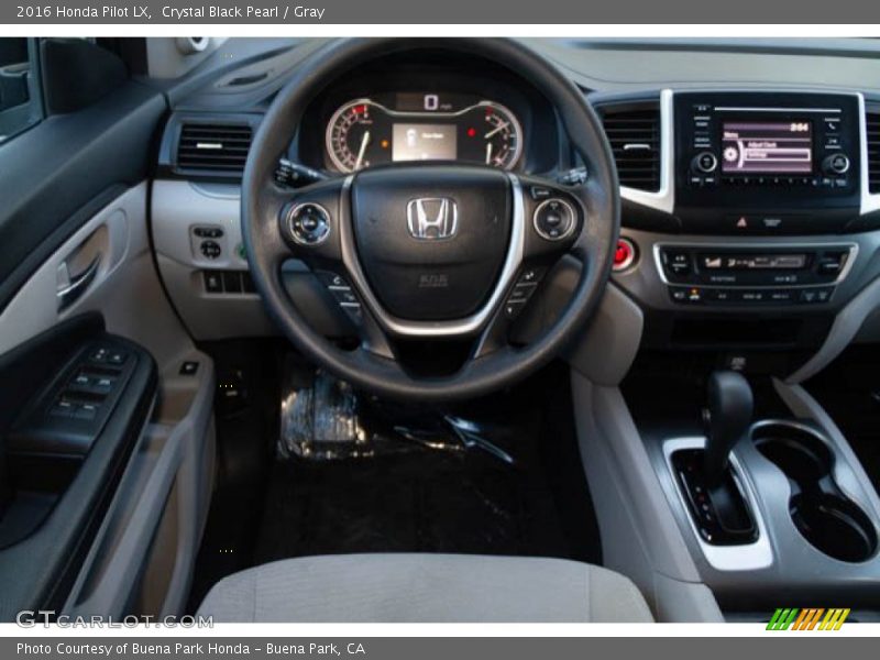 Crystal Black Pearl / Gray 2016 Honda Pilot LX