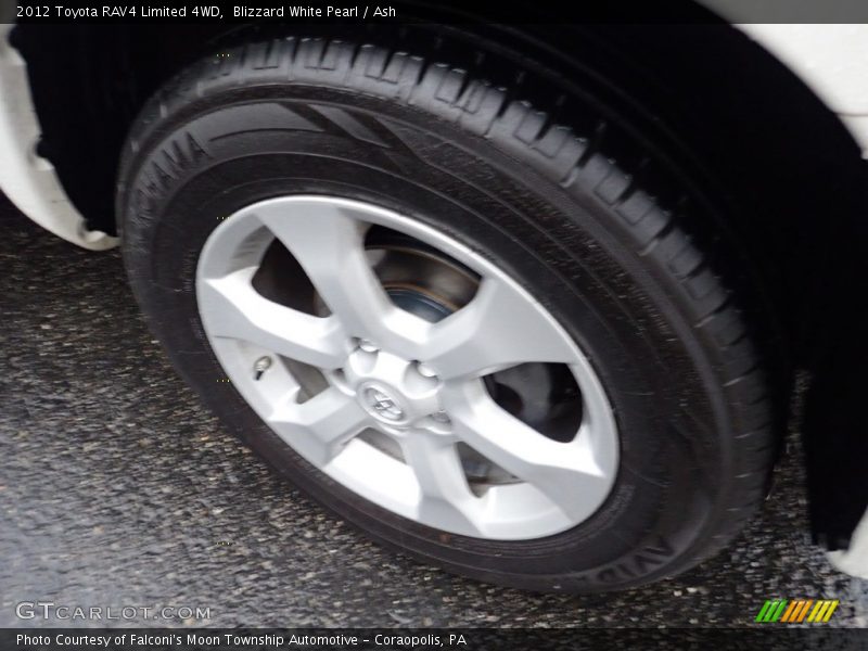 Blizzard White Pearl / Ash 2012 Toyota RAV4 Limited 4WD