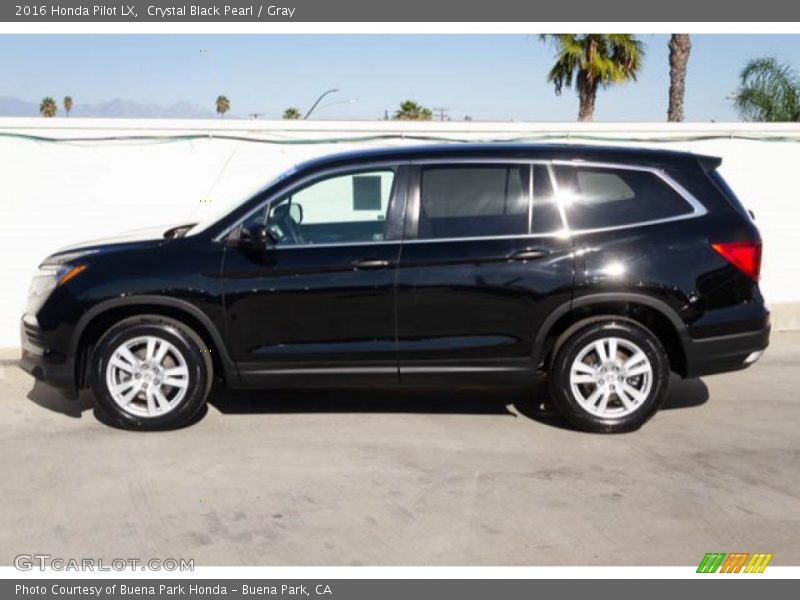 Crystal Black Pearl / Gray 2016 Honda Pilot LX