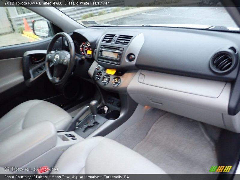 Blizzard White Pearl / Ash 2012 Toyota RAV4 Limited 4WD