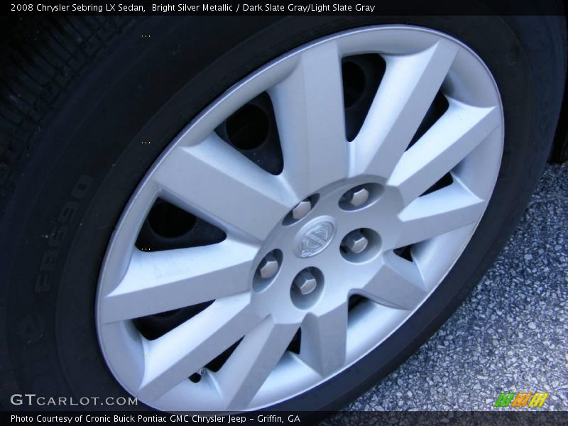 Bright Silver Metallic / Dark Slate Gray/Light Slate Gray 2008 Chrysler Sebring LX Sedan