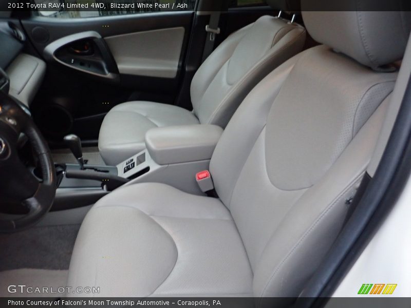 Blizzard White Pearl / Ash 2012 Toyota RAV4 Limited 4WD